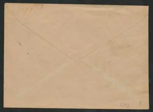 h5199 SBZ Brief Lauenstein Gebühr bezahlt 01.7.48 Währungsreform nach Pirna