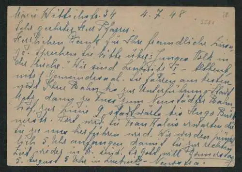 h5581 SBZ Handstempel Bezirk 14 Ganzsache Zehnfach Dresden A36 4.7. Sonntag !
