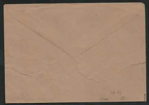 h5504 SBZ Handstempel Bezirk 14 Brief Dresden 11 Eisenkontor nach Senftenberg