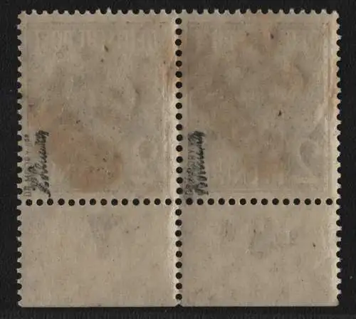 h6299 SBZ Handstempel Bezirk 36 Caputh 2x 2 Pfg. ** postfrisch gepr. BPP