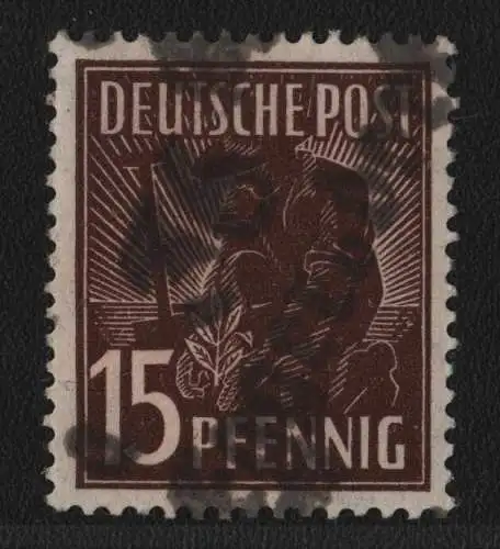 h6326 SBZ Handstempel Bezirk 36 Eggersdorf 15 Pfg. * gepr. BPP