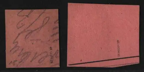 h6221 SBZ Handstempel Bezirk 36 Baruth 40, 60 Pfg. 2x PKA gepr. BPP