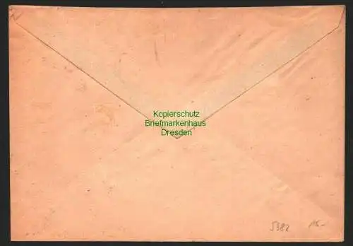 h5982 SBZ Handstempel Bezirk 27 Leipzig Ortsbrief 2.7.48 an Stadtwerke und Verke