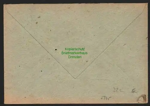 h5945 SBZ Handstempel Bezirk 27 Grimma Postscheckbrief 10.7.48 an PSchA Leipzig