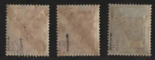 h6765 SBZ Handstempel Bezirk 36 Wiesenburg 20, 24, 60 Pfg. *   gepr. BPP