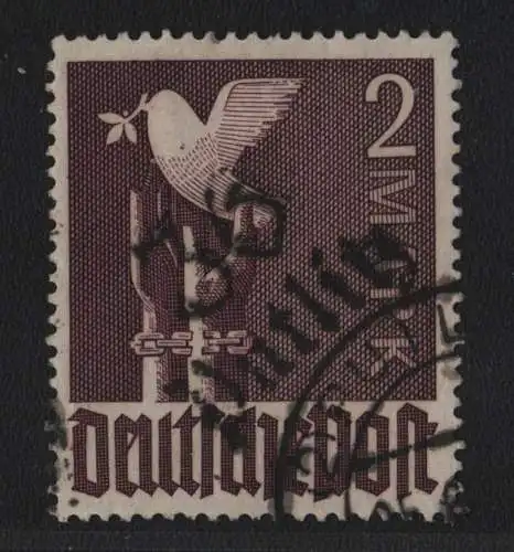h6668 SBZ Handstempel Bezirk 36 Putlitz 2.- Mark Taube gestempelt gepr. BPP