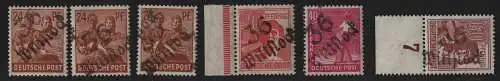 h6789 SBZ Handstempel Bezirk 36 Wittstock 5 Werte ** postfrisch gepr. BPP + 60