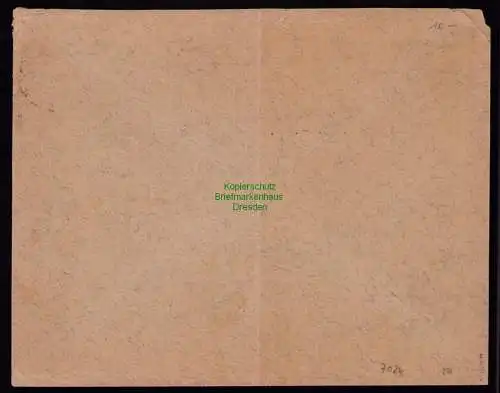 h7024 SBZ Handstempel Bezirk  14 Brief Freiberg violett gepr. BPP