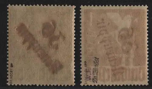 h6604 SBZ Handstempel Bezirk 36 Neuruppin 2x 1.- Taube ** postfrisch gepr. BPP