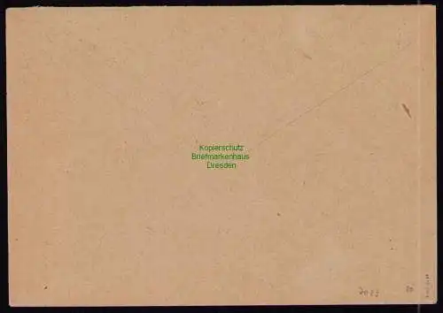 h7023 SBZ Handstempel Bezirk  14 Brief Freiberg gepr. BPP