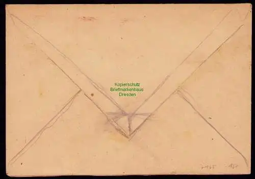 h7165 SBZ Handstempel Bezirk  20 Brief Volkstedt Eisleben Rothenschirmbach