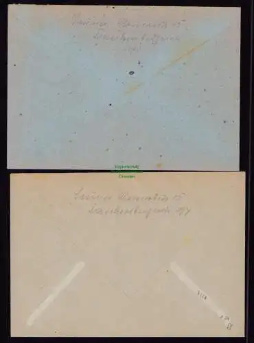 h7228 SBZ Handstempel Bezirk  41 27 2x R-Brief Einschreiben Chemnitz 2-84 Pfg.