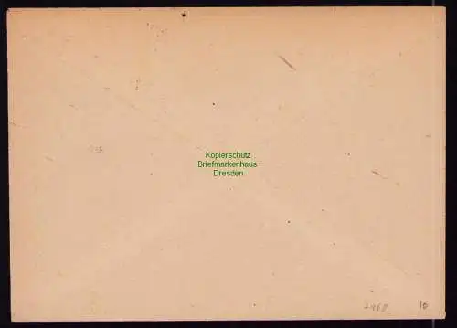 h7168 SBZ Handstempel Bezirk  20 Brief Weißenfels Landesstraßenbauamt