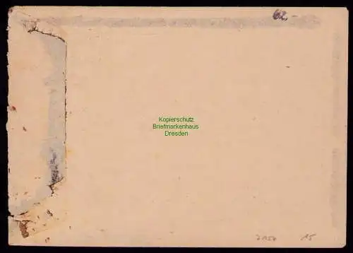 h7157 SBZ Handstempel Bezirk  20 Brief Neinstedt Quedlinburg Nachgebühr