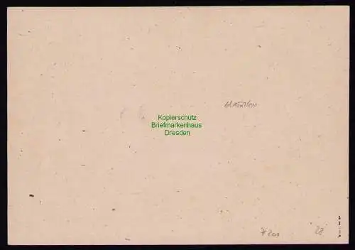 h7201 SBZ Handstempel Bezirk  14 R-Postkarte Einschreiben Wilthen gepr. BPP