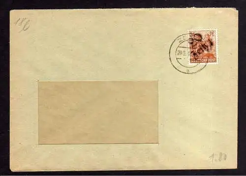 h798 Brief Handstempel Bezirk 20 Zeitz 29.6.48 Masto Kombinat Profen Hauptverwal