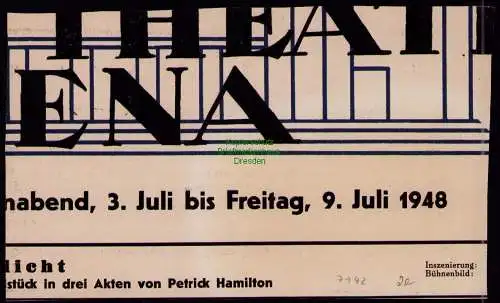 h7142 SBZ Handstempel Bezirk  16 Drucksache Vorderseite Jena 1
