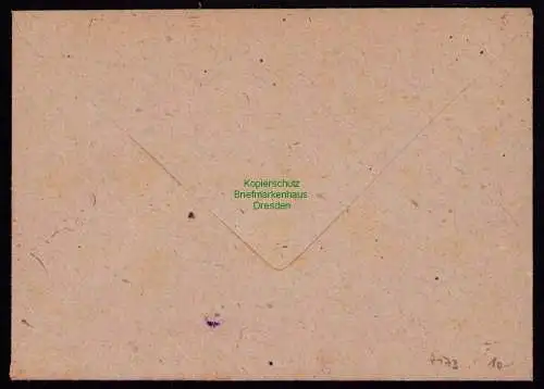 h7173 SBZ Handstempel Bezirk  27 Brief Leipzig 1