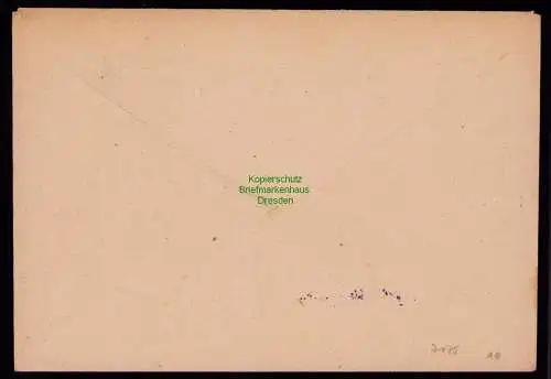 h7175 SBZ Handstempel Bezirk  27 Brief Leipzig 22