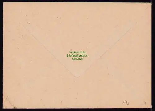 h7193 SBZ Handstempel Bezirk  41 Brief Flöha