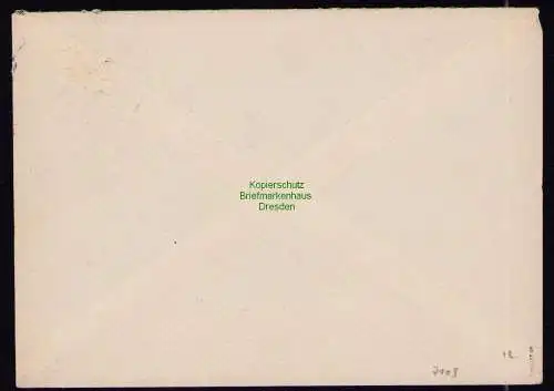 h7109 SBZ Handstempel Bezirk  14 Brief Dresden 23 gepr. BPP