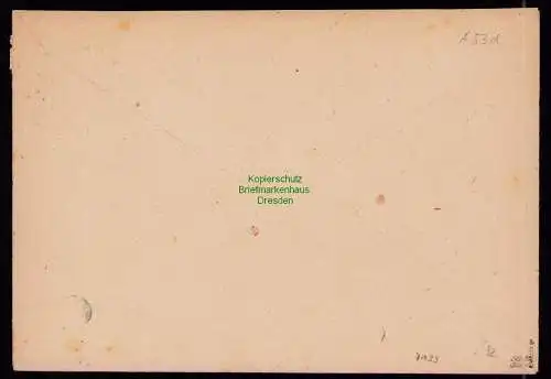 h7133 SBZ Handstempel Bezirk  14 Brief Dresden 53d gepr. BPP