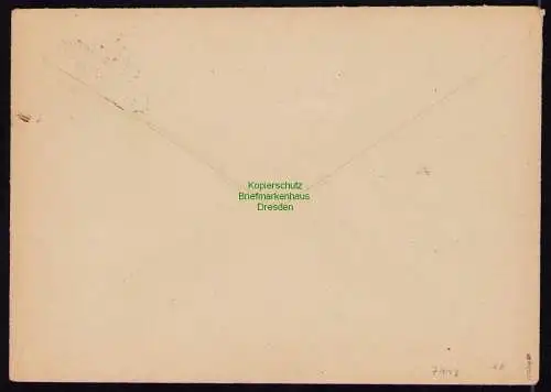 h7113 SBZ Handstempel Bezirk  14 Brief Dresden 24 gepr. BPP