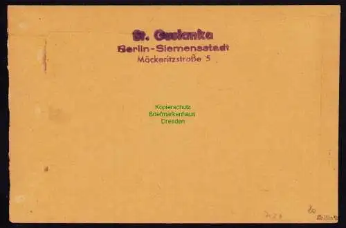 h7137 SBZ Handstempel Bezirk  3 Brief Berlin 4 gepr. Dr. Herbst