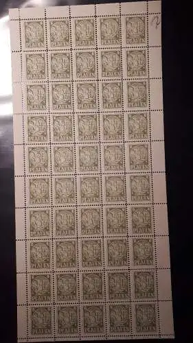 Lokalausgaben Plauen Michel No. 1 - 5 ** postfrisch Bogen ungefalten Rarität