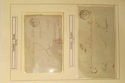 S414 Heimatsammlung Genthin ab Vorphila ca. 1823 - 1960 28 Belege Landpostst