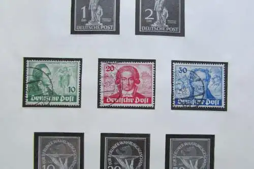 S494 Sammlung Westberlin 1955 - 1990 postfrisch + gestempelt komplett 61-63, 64
