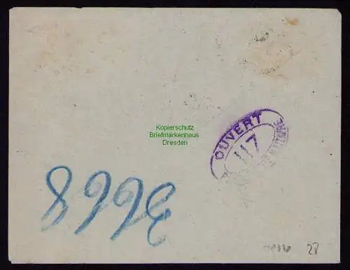 B18978 Brief Einschreiben Kamerun 1919 alter deutscher Stempel Duala nach Bern