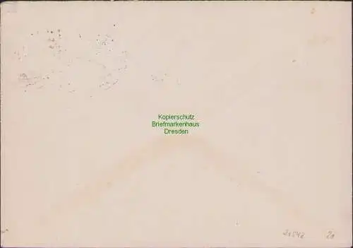 B21542 Brief SBZ Thüringen Bahnpost Erfurt - … 1946