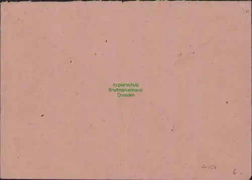 B21557 Brief SBZ 4x 51 tx MeF Ostsachsen Dresden 1945 nach Berlin Neukölln