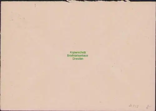 B21558 Brief SBZ 6x 51 tx MeF Ostsachsen an Finanzamt Chemnitz 1946