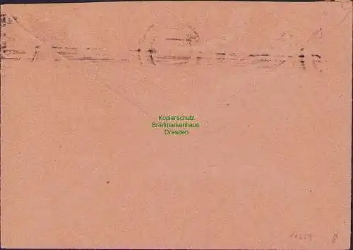 B21559 Brief SBZ 6x 51 tx MeF Ostsachsen Max Spitzner an Finanzamt Chemnitz 1946