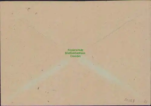 B21564 Brief SBZ 11x 51 tx MeF 1x Pattenfehler XIII Ostsachsen an Finanzamt 1946