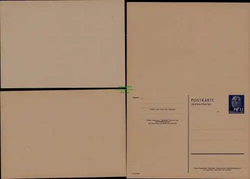 B21615 DDR Ganzsache Pieck P 62 (2) P63 ungebraucht