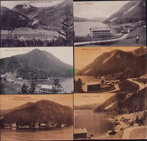 162833 6 AK Ort Walchensee geg. Heimgarten 1908 Urfeld Herzogstand Oberbayern