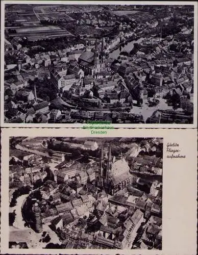 163005 2 AK Görlitz Luftbild Fliegeraufnahme 1937