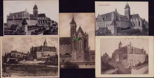 162930 5 AK Marienburg Westpr. Hochschloß Südostecke Kirche 1925 1932