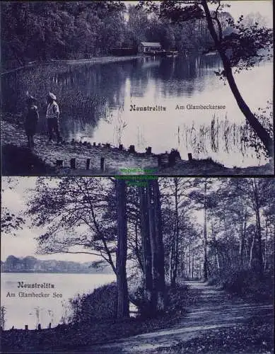 162850 2 AK Neustrelitz Am Glambeckersee um 1910
