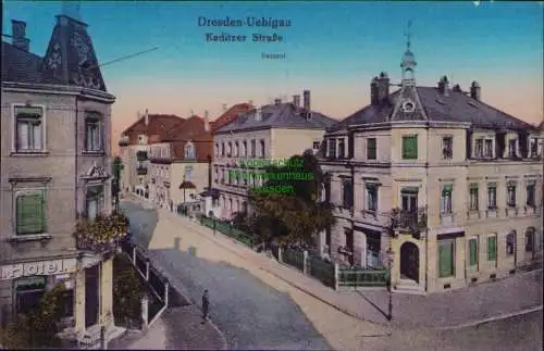 162797 AK Dresden Übigau um 1925 Böcklinstraße mit Straßenbahn