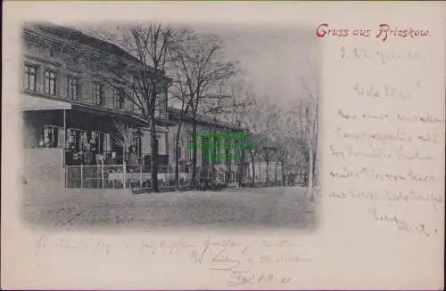 162985 AK Prieskow Gasthaus 1900