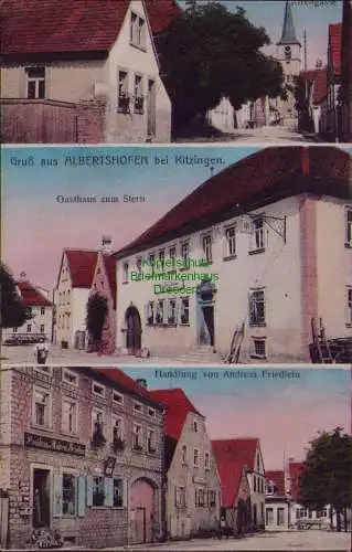 162957 AK Albertshofen b Kitzingen um 1915 Gasthaus zum Stern Handlung Friedlein