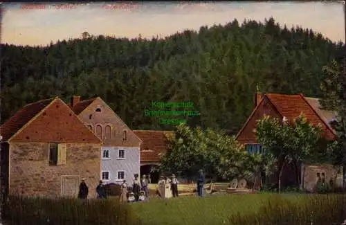 162910 AK Queistal i. Schlesien Finkenmühle um 1910 als Feldpost Greiffenberg