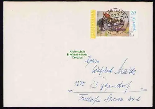 B19446 Brief DDR mit Spendenmarke DSF Portobetrug 1978 Fredersdorf Landesname