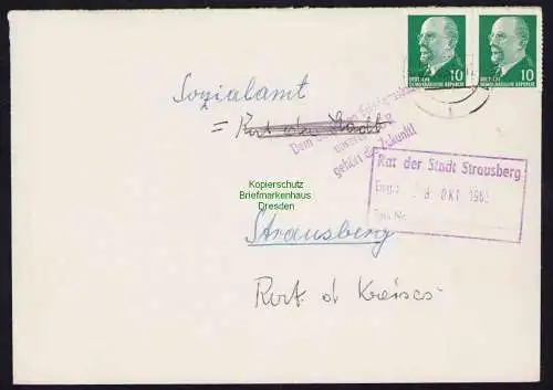 B19520 Brief Propaganda 1963 Dem deutschen Friedensstaat unserer DDR Zukunft