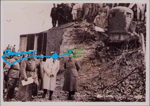 166337 AK Photo Hoffmann München Karte W 37 Lothringen 1940 zerstörter Bunker