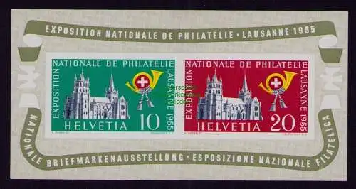B21937 Schweiz Block 15 ** postfrisch Nationale Briefmarkenausstellung Lausanne